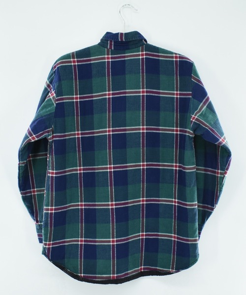 VINTAGE(ヴィンテージ)の「【USED】80’s THE MEN'S STORE AT SEARS キルティングネル(カバーオール・メンズ・グリーン・MEDIUM)」の8枚目の写真