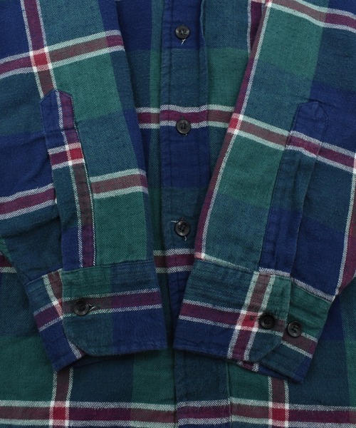VINTAGE(ヴィンテージ)の「【USED】80’s THE MEN'S STORE AT SEARS キルティングネル(カバーオール・メンズ・グリーン・MEDIUM)」の5枚目の写真