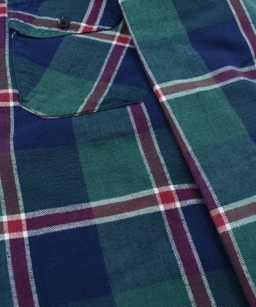VINTAGE(ヴィンテージ)の「【USED】80’s THE MEN'S STORE AT SEARS キルティングネル(カバーオール・メンズ・グリーン・MEDIUM)」の4枚目の写真