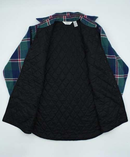VINTAGE(ヴィンテージ)の「【USED】80’s THE MEN'S STORE AT SEARS キルティングネル(カバーオール・メンズ・グリーン・MEDIUM)」の7枚目の写真