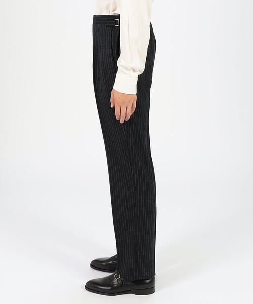 セール】ウールフランネル サイドアジャスター 2Pスラックス V.B.