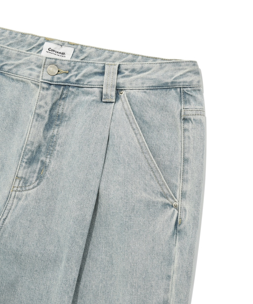 COVERNAT（カバーナット）の「デニムワンタックワイドパンツライトブルー（デニムパンツ・レディース・その他・LARGE/MEDIUM/SMALL）」の5枚目の写真