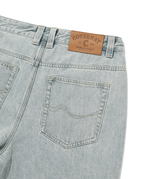 COVERNAT（カバーナット）の「デニムワンタックワイドパンツライトブルー（デニムパンツ・レディース・その他・LARGE/MEDIUM/SMALL）」の6枚目の写真