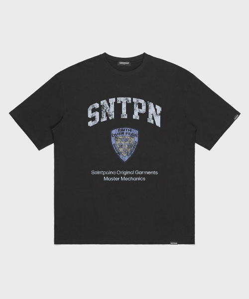 SAINTPAIN(セイントペイン)の「SP CAP 半袖Tシャツ ブラック(Tシャツ/カットソー・メンズ・その他・MEDIUM/LARGE)」の1枚目の写真