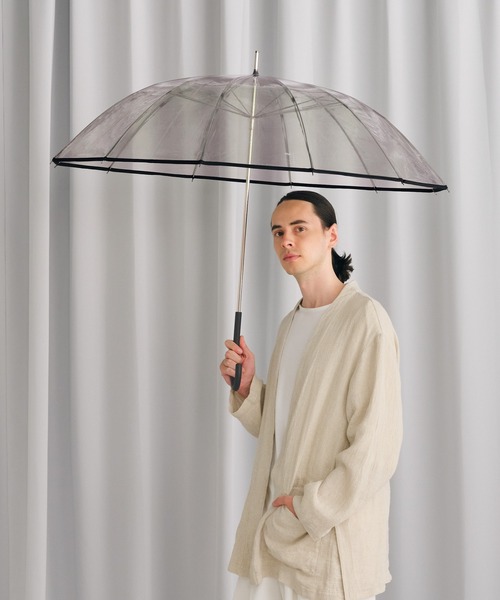 Wpc.（ダブリュピーシー）の「Wpc. classic [ビニール傘] 12K UMBRELLA 雨傘 長傘 12本骨（長傘・メンズ・ブラウン/ライトグリーン/ネイビー/ベージュ/ブルー/ブラック・FREE）」の2枚目の写真