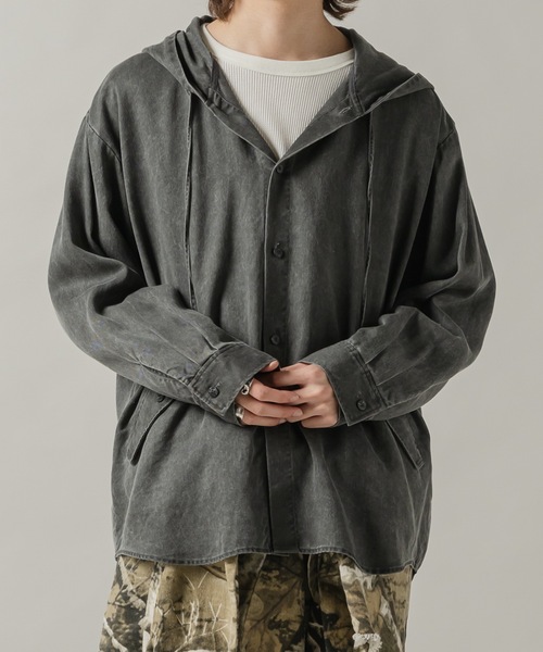 CASPER JOHN（キャスパージョン）の「Lyocell100 snow parka/リヨセル100スノーパーカー（その他アウター・メンズ・ホワイト/ブラック・X-SMALL/LARGE/MEDIUM/SMALL）」の11枚目の写真