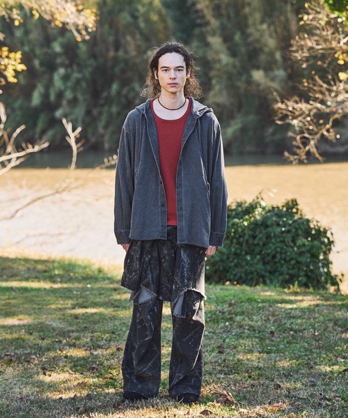 CASPER JOHN（キャスパージョン）の「Lyocell100 snow parka/リヨセル100スノーパーカー（その他アウター・メンズ・ホワイト/ブラック・X-SMALL/LARGE/MEDIUM/SMALL）」の4枚目の写真