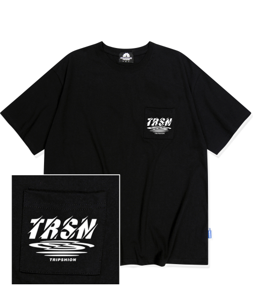 TRIPSHION(トリップション)の「トルネードロゴポケットTシャツ - ブラック(Tシャツ/カットソー・メンズ・その他・LARGE/MEDIUM/X-LARGE)」の1枚目の写真