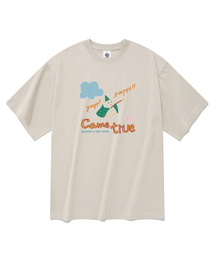 ヤップ 半袖Tシャツ ベージュ