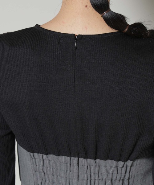 NANO universe（ナノユニバース）の「リブトップドッキングスーチングオールインワン（つなぎ/オールインワン・レディース・グレー/モカ・S/M）」の20枚目の写真