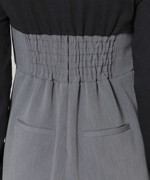 NANO universe（ナノユニバース）の「リブトップドッキングスーチングオールインワン（つなぎ/オールインワン・レディース・グレー/モカ・S/M）」の21枚目の写真