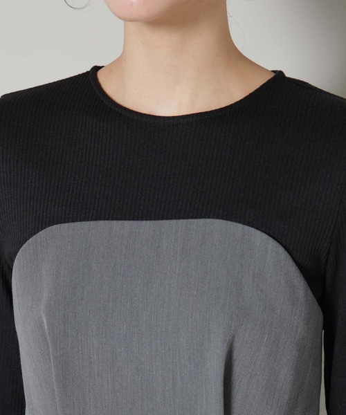 NANO universe（ナノユニバース）の「リブトップドッキングスーチングオールインワン（つなぎ/オールインワン・レディース・グレー/モカ・S/M）」の22枚目の写真