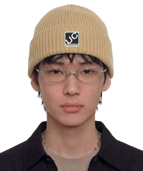 UNDERCONTROL(アンダーコントロール)の「四季用薄手ロングビーニーコットンニット男女共用ロゴビーニーモ帽子 BEANIE / CROSS BOX LOGO / D LEMON(ニットキャップ/ビーニー・メンズ・その他・FREE)」の1枚目の写真