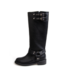 AVISPA（アビスパ）の「Emilly Emily Biker City Long Boots_B011_2colors_3cm（ブーツ）」