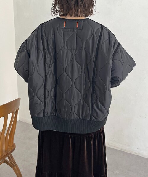 CPCM（シーピーシーエム）の「切替キルティングジャケット（ブルゾン・レディース・ベージュ/ブラック/カーキ・FREE）」の16枚目の写真