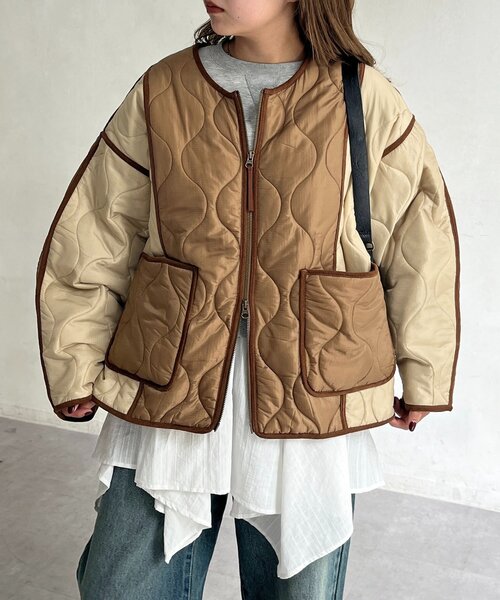 切替キルティングジャケット（ブルゾン）｜CPCM（シーピーシーエム）の