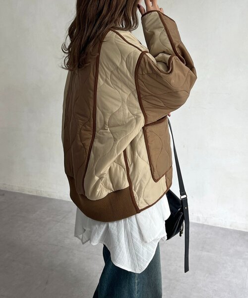 セール】切替キルティングジャケット（ブルゾン）｜CPCM（シーピー