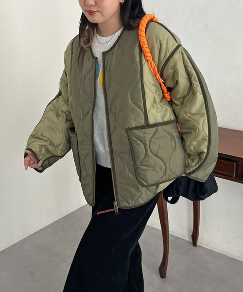 切替キルティングジャケット（ブルゾン）｜CPCM（シーピーシーエム）の