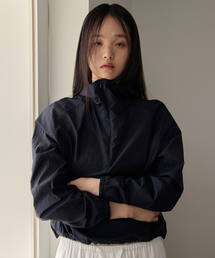 Nylon Hooded Anorak (Navy)