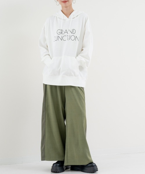 refinedworks(リファインドワークス)の「【refinedworks】ライン で魅せる 2トーンデザインパンツ(その他パンツ・レディース・ベージュ/カーキ・FREE)」の16枚目の写真
