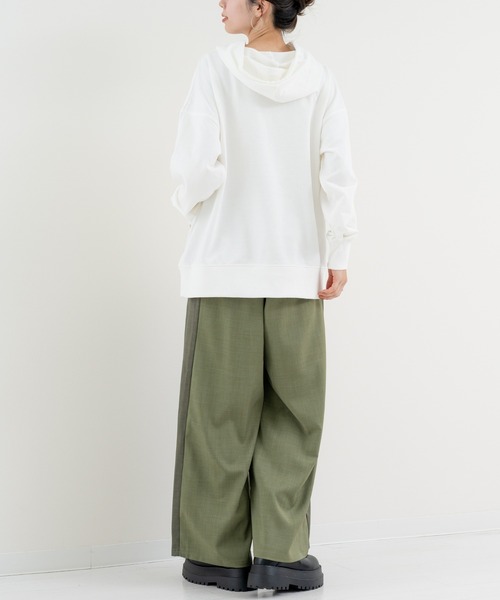 refinedworks(リファインドワークス)の「【refinedworks】ライン で魅せる 2トーンデザインパンツ(その他パンツ・レディース・ベージュ/カーキ・FREE)」の21枚目の写真