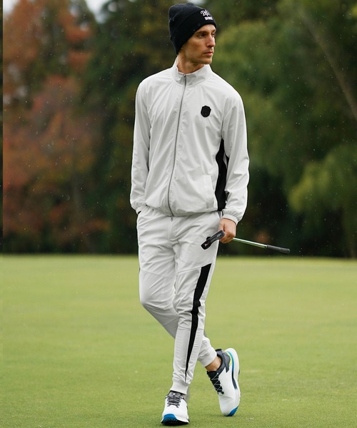 DIVINER GOLF(ディバイナー ゴルフ)の「【DIVINER GOLF】シャカスタンドジップブルゾン メンズ ゴルフウェア ジャンパー ナイロンジャケット ホワイト ブラック 春服 冬服(その他アウター・メンズ・チャコール/ホワイト/ブラック・XXL/XL/L/M)」の5枚目の写真