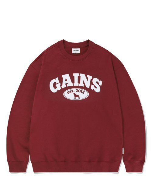 GAINSBORO(ゲインズボロ)の「ゴールデンロゴ スウェット_バーガンディ(スウェット・メンズ・その他・LARGE/MEDIUM/SMALL)」の2枚目の写真