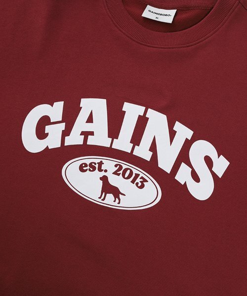GAINSBORO(ゲインズボロ)の「ゴールデンロゴ スウェット_バーガンディ(スウェット・メンズ・その他・LARGE/MEDIUM/SMALL)」の6枚目の写真
