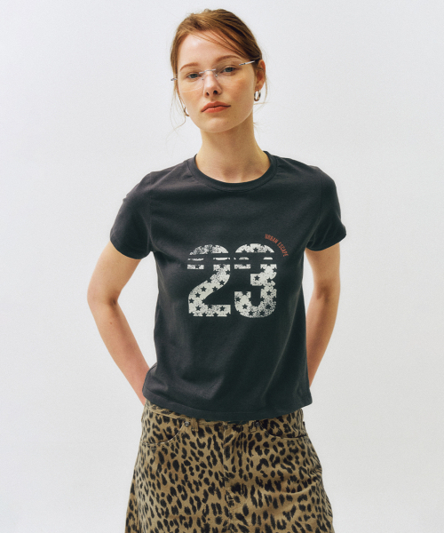 CITTA(シータ)の「レトロスターナンバー23Tシャツ_CTT378(チャコール)(Tシャツ/カットソー・レディース・チャコール・FREE)」の2枚目の写真