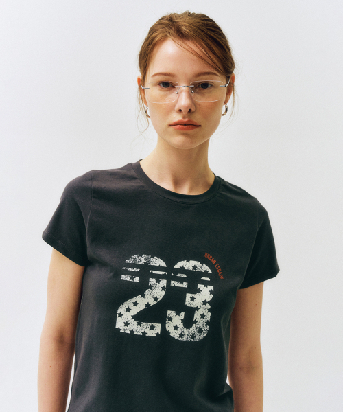 CITTA(シータ)の「レトロスターナンバー23Tシャツ_CTT378(チャコール)(Tシャツ/カットソー・レディース・チャコール・FREE)」の3枚目の写真
