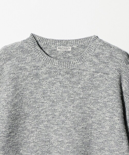 BEAUTY&YOUTH UNITED ARROWS（ビューティーアンドユースユナイテッドアローズ）の「ガーター ステッチ スラブ クルーネック ニット ウォッシャブル（ニット/セーター・メンズ・コバルトブルー/グレー・S/M）」の16枚目の写真