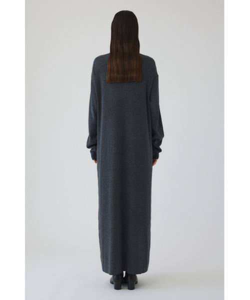 RIM.ARK（リムアーク）の「Fabric covered button dress ファブリックカバードボタンドレス（ドレス・レディース・ブラック/ダークネイビー/ベージュ/チャコールグレー・36/38）」の12枚目の写真