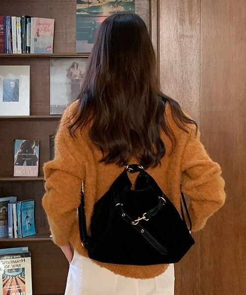 gossip!ロサンゼルス(ゴシップロサンゼルス)の「Y2Kガーリー大容量3WAYレトロショルダーバッグ(A5対応)(ショルダーバッグ・レディース・ブラック/ブラウン・FREE)」の14枚目の写真