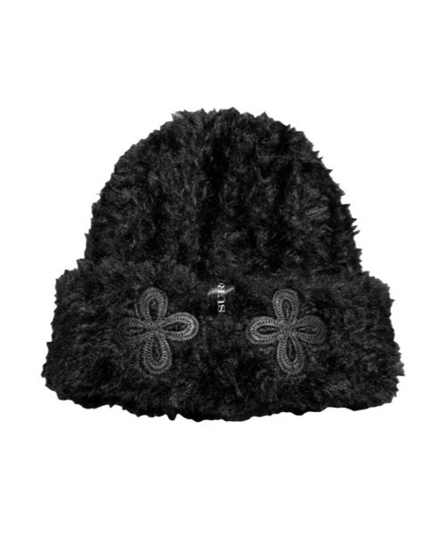 surgery レザー ニット帽 SURGERY/サージェリー/surgery leather patch cap（ニットキャップ