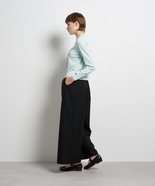 LANVIN en Bleu（ランバンオンブルー）の「スカラフリルニット（ニット/セーター・レディース・ブラック/ライトブルー/オフホワイト・38）」の5枚目の写真