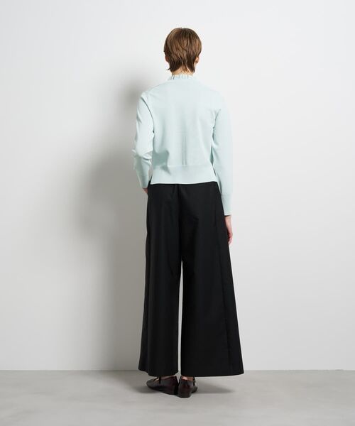 LANVIN en Bleu（ランバンオンブルー）の「スカラフリルニット（ニット/セーター・レディース・ブラック/ライトブルー/オフホワイト・38）」の6枚目の写真