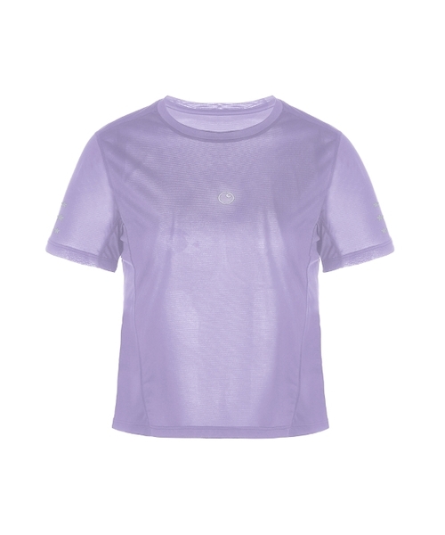 SHELL CORPORATION(シェルコーポレーション)の「Ultra Trail リフレクティブ半袖ベースレイヤー - 全4色(Tシャツ/カットソー・レディース・ブラック/バイオレット/ミント・SMALL/MEDIUM)」の3枚目の写真