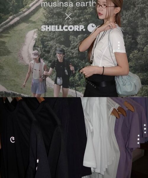 SHELL CORPORATION(シェルコーポレーション)の「Ultra Trail リフレクティブ半袖ベースレイヤー - 全4色(Tシャツ/カットソー・レディース・ブラック/バイオレット/ミント・SMALL/MEDIUM)」の5枚目の写真