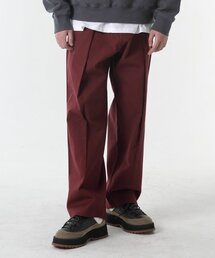 CODE I'M(�R�[�h�A�C�G��)��Menspan high waist banding pin tuck wide pants burgundy(���̑��p���c)