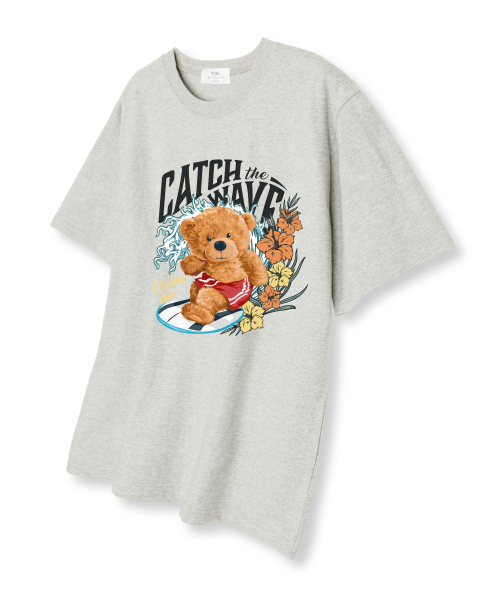 TI.GLAKE(ティーグレイク)の「キャッチウェーブサマー 半袖Tシャツ オートミール(Tシャツ/カットソー・レディース・その他・LARGE/X-LARGE/XX-LARGE)」の1枚目の写真