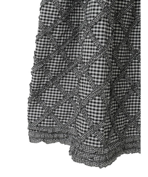 ギンガムチェックミディワンピース（ワンピース）｜PINK HOUSE（ピンク