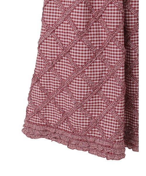 ギンガムチェックミディワンピース（ワンピース）｜PINK HOUSE（ピンク