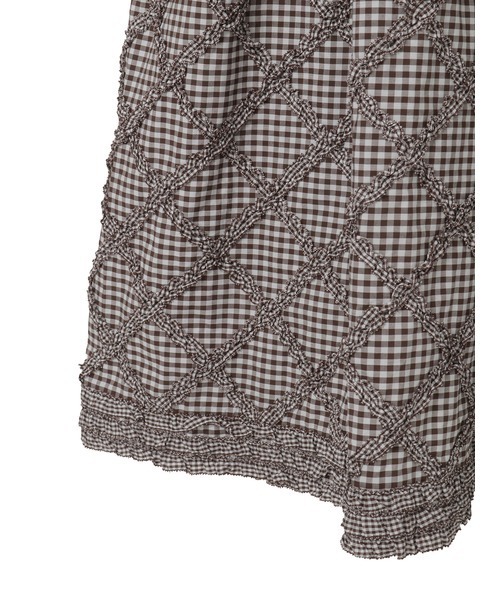 ギンガムチェックミディワンピース（ワンピース）｜PINK HOUSE（ピンク