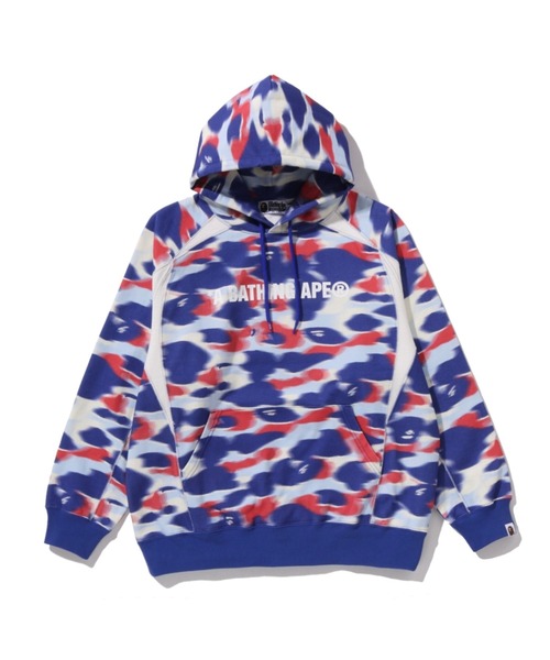 Screen Camo Football Logo Relaxed Fit Pullover Hoodie — худи с логотипом и камуфляжем