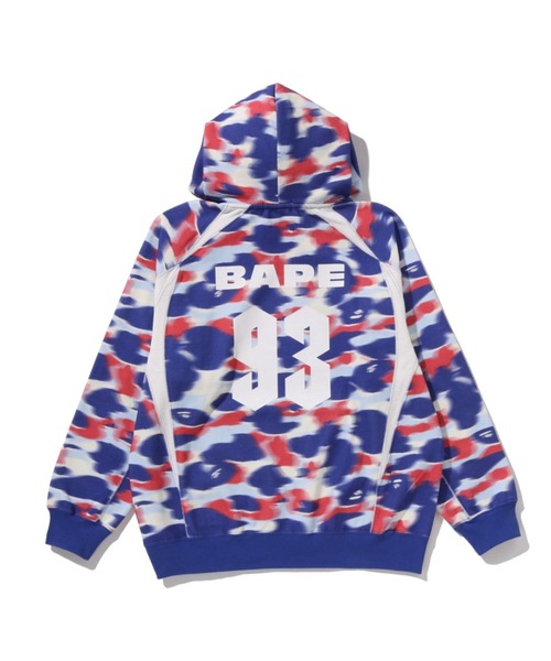 A BATHING APE(アベイシングエイプ)の「SCREEN CAMO FOOTBALL LOGO RELAXED FIT PULLOVER HOODIE(パーカー・メンズ・ブラック/ブルー・X-LARGE/SMALL/XX-LARGE/MEDIUM/LARGE)」の4枚目の写真