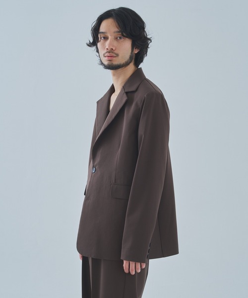 Noen（ノエン）の「クラシックテーラードジャケット【セットアップ対応】（テーラードジャケット・メンズ・ダークブラウン/ブラック・LARGE/MEDIUM）」の2枚目の写真