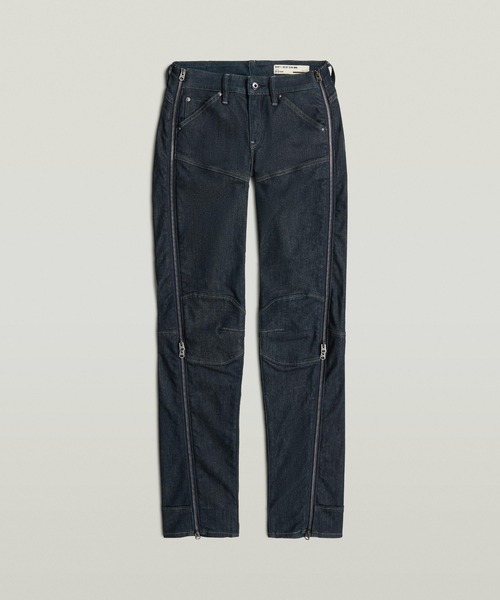 G-STAR（ジースター）の「Dartt Zip Slim Jeans/立体裁断ジップディテールスリムジーンズ（デニムパンツ・レディース・ダークインディゴブルー・27inch/26inch/25inch）」の4枚目の写真