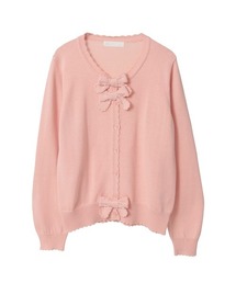 PINK HOUSE カーディガン　ボレロ　ニット　長袖　ピンク　リボン　パール PINK HOUSE｜ピンクハウスのカーディガン/ボレロ（リボン）通販 - ZOZOTOWN