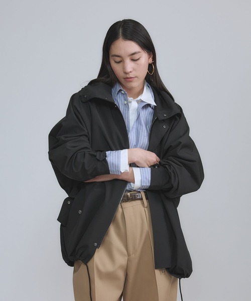 Chaos(カオス)の「Chaos(カオス)/ ◇VACHEMENT◇別注タフタブルゾン(ブルゾン・レディース・ブラック/ベージュ・FREE)」の10枚目の写真