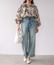 Cepica | 草花プリントボリューム袖ブラウス(シャツ/ブラウス)